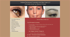 Desktop Screenshot of indianapermanentcosmetics.com