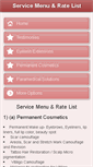 Mobile Screenshot of indianapermanentcosmetics.com